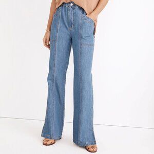 Madewell Denim Pull-On Loose Flare Pants
